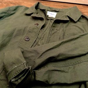 Men’s/Medium/Goodfellow/Green/Canvas Shirt Jacket